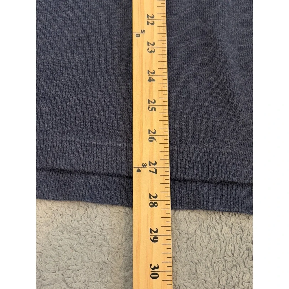 Banana Republic 1/4 Zip Pullover Sweater Mens Large Navy Blue Long Sleeve Casual